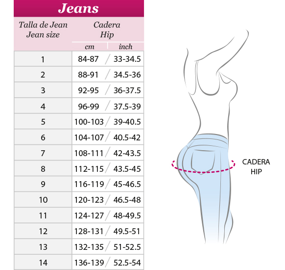 Hammer Jeans Size Chart